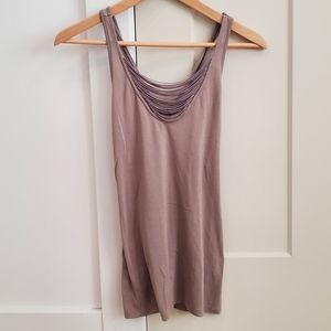Club Monaco Fancy Tank Top with Twisted Back